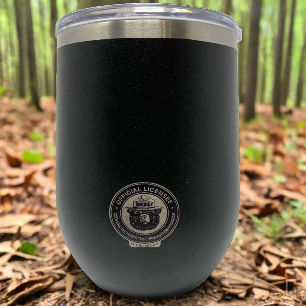 Smokey Bear Travel Wine Cup – 12 oz. Stainless Steel