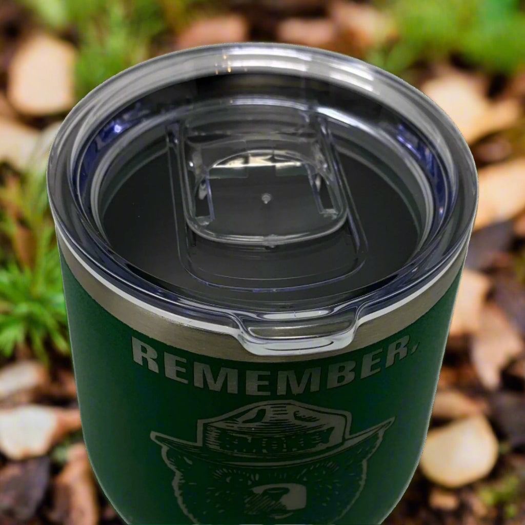 Smokey Bear Travel Wine Cup – 12 oz. Stainless Steel