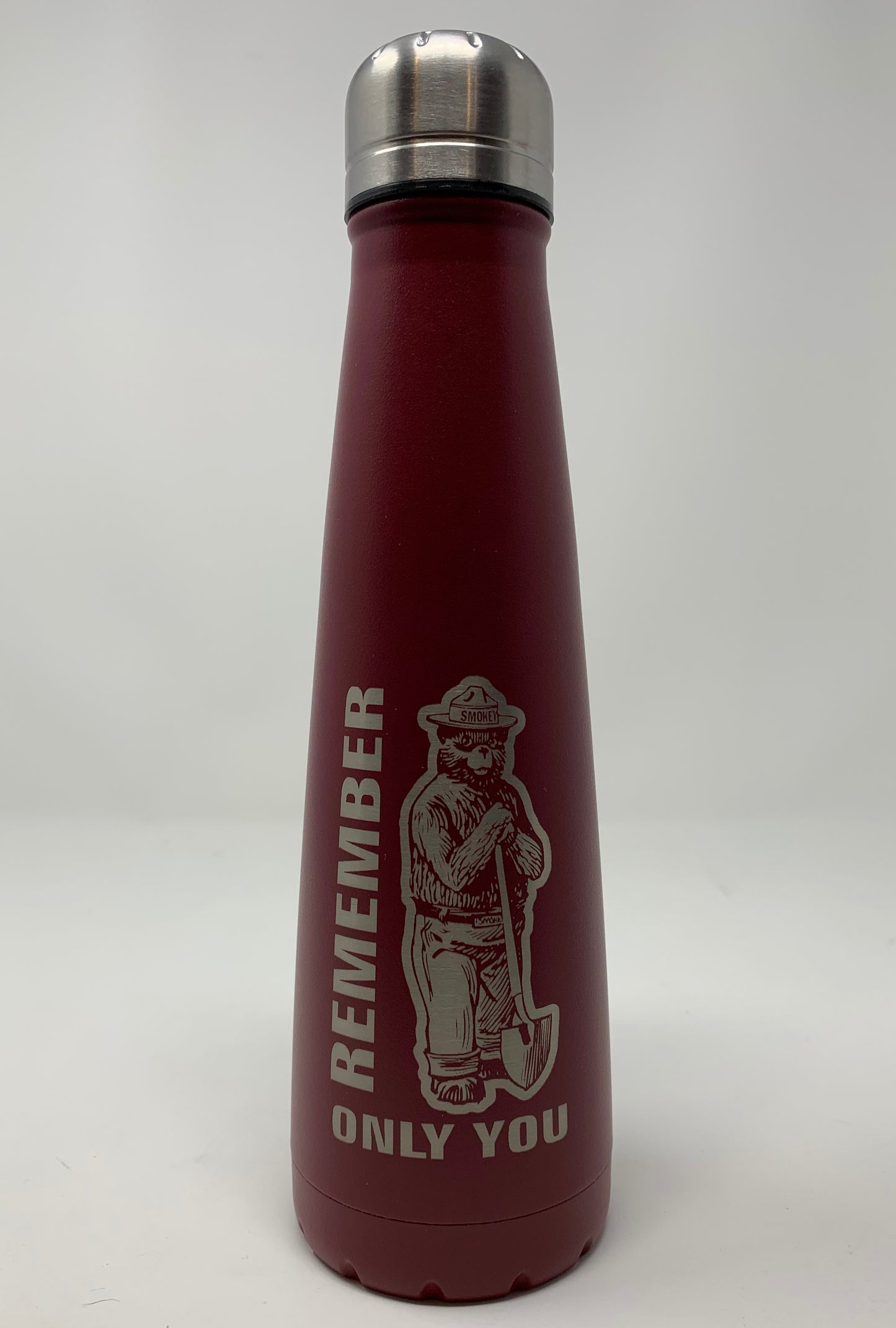 Smokey Bear Water Bottle – 16 oz. Stainless Steel