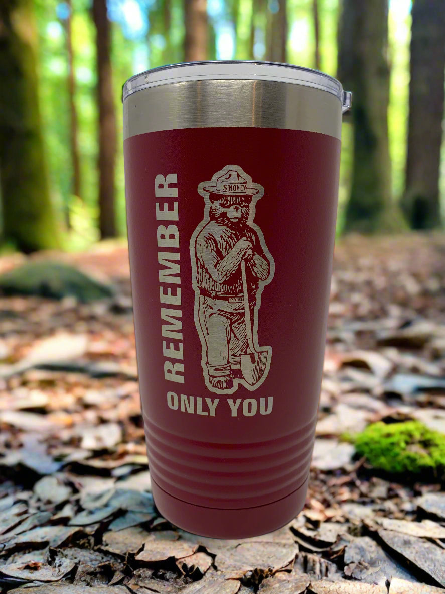 Smokey Bear™ Coffee Tumbler – 20 oz. Stainless Steel