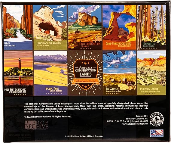 National Conservation Lands Poster Puzzle (1000 pc.) – Pierce Archive