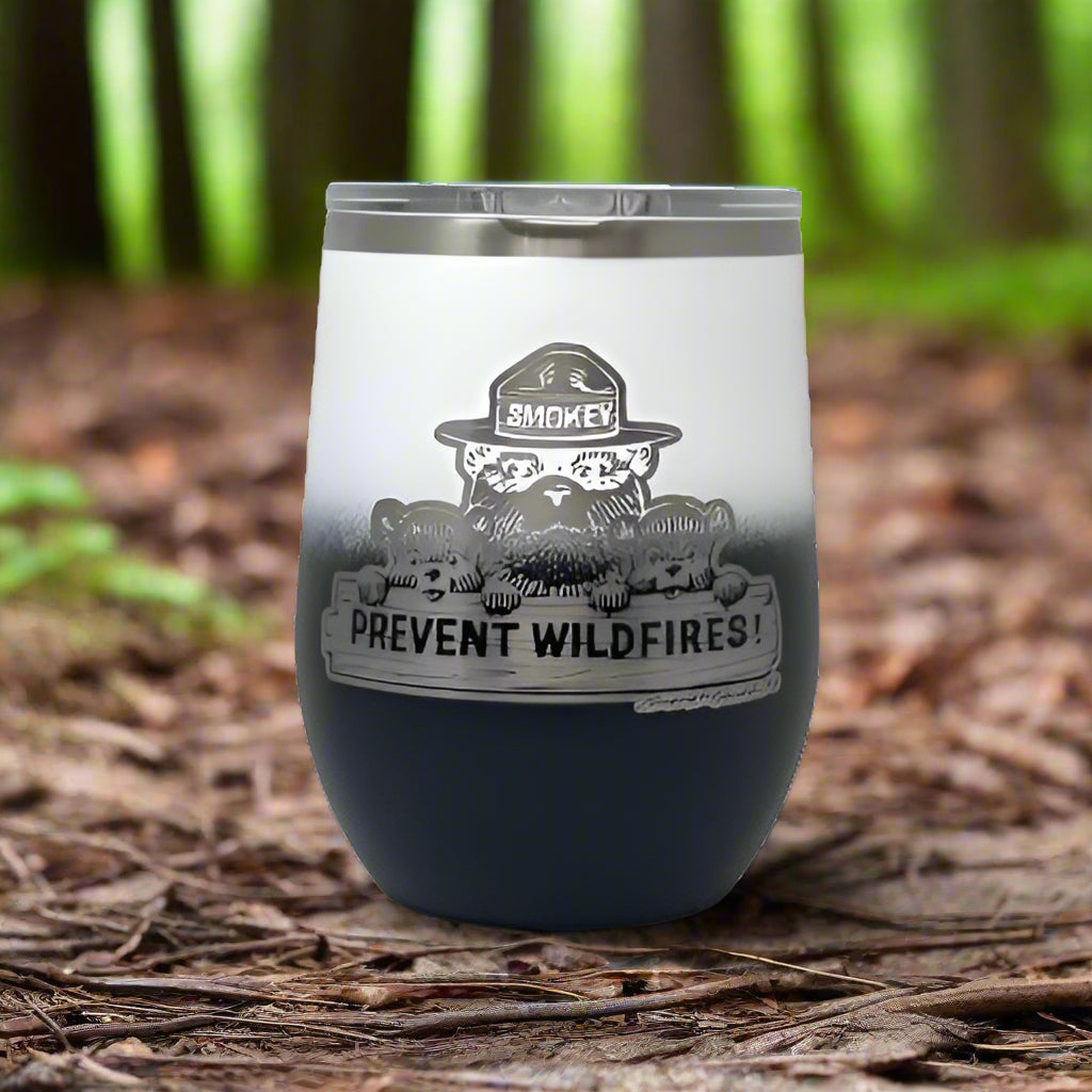 Smokey Bear Travel Wine Cup – 12 oz. Stainless Steel