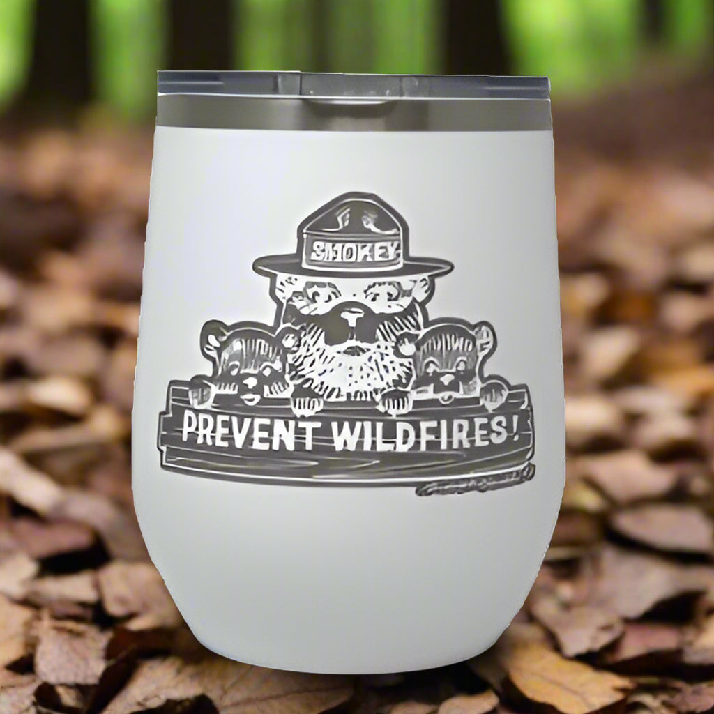 Smokey Bear Travel Wine Cup – 12 oz. Stainless Steel