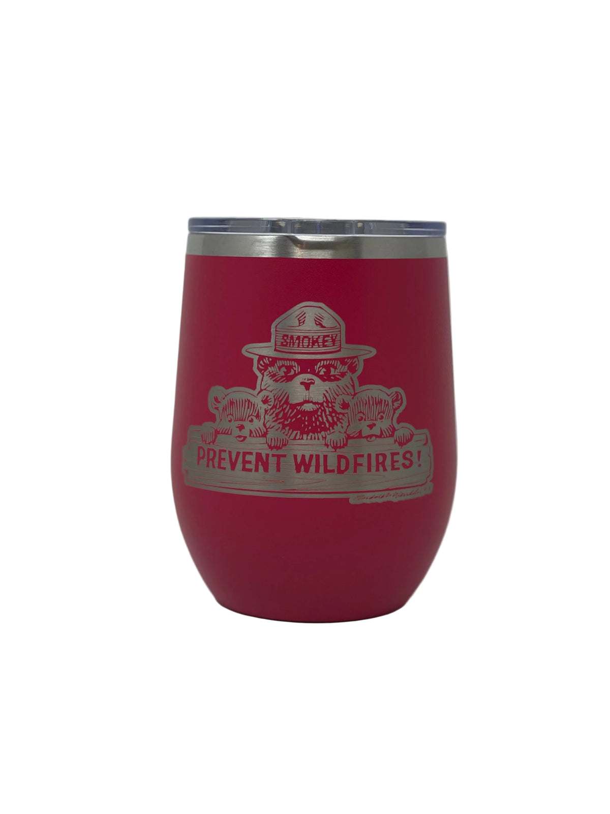 Smokey Bear Travel Wine Cup – 12 oz. Stainless Steel