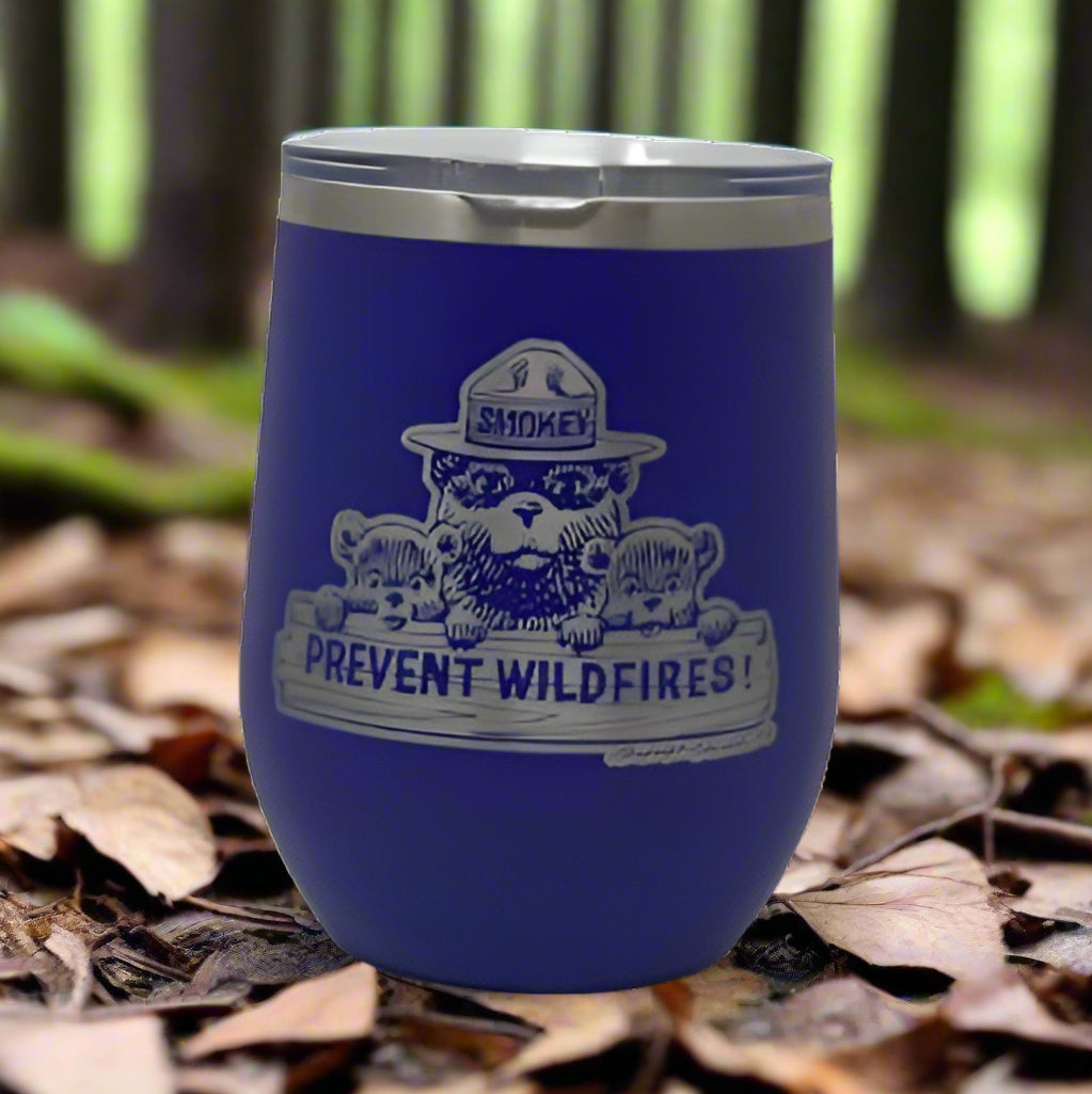 Smokey Bear Travel Wine Cup – 12 oz. Stainless Steel