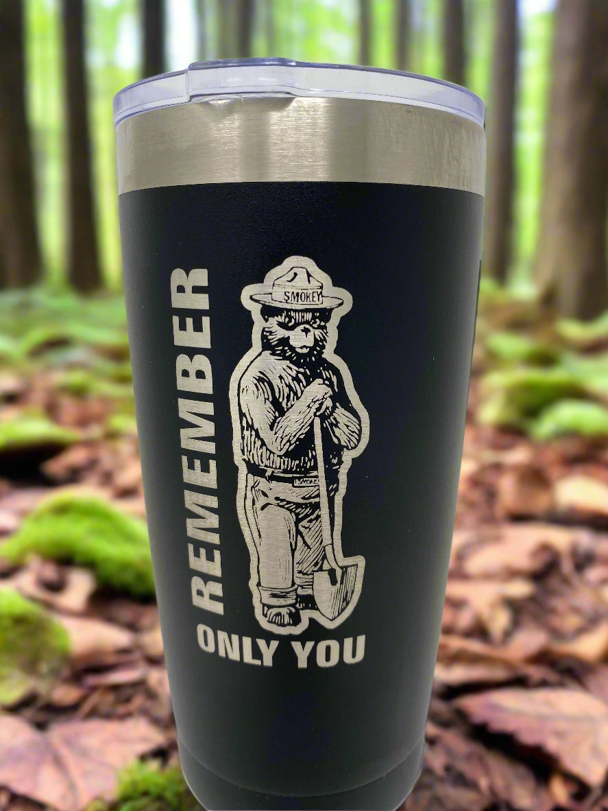 Smokey Bear™ Coffee Tumbler – 20 oz. Stainless Steel
