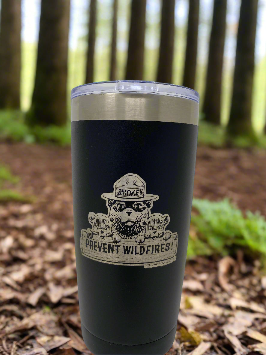Smokey Bear™ Coffee Tumbler – 20 oz. Stainless Steel
