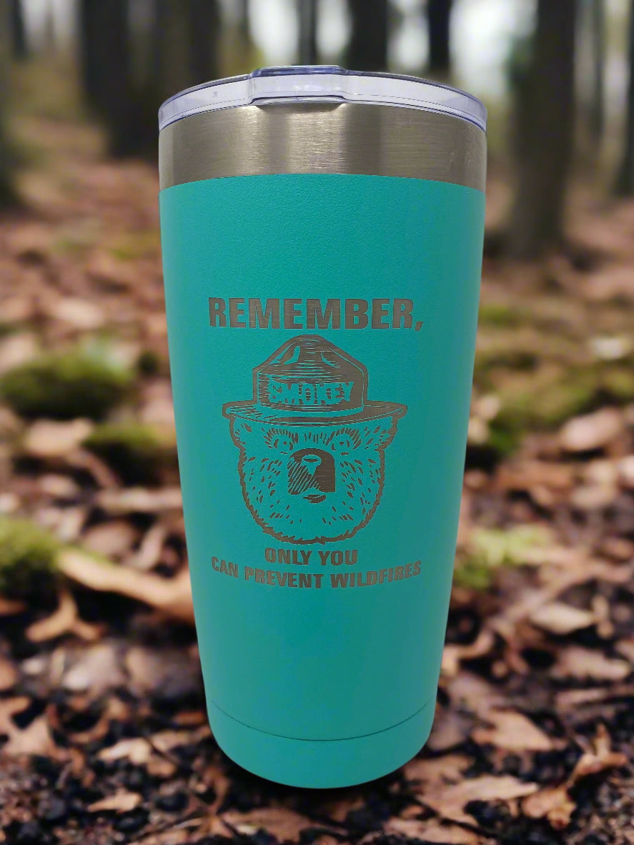 Smokey Bear™ Coffee Tumbler – 20 oz. Stainless Steel