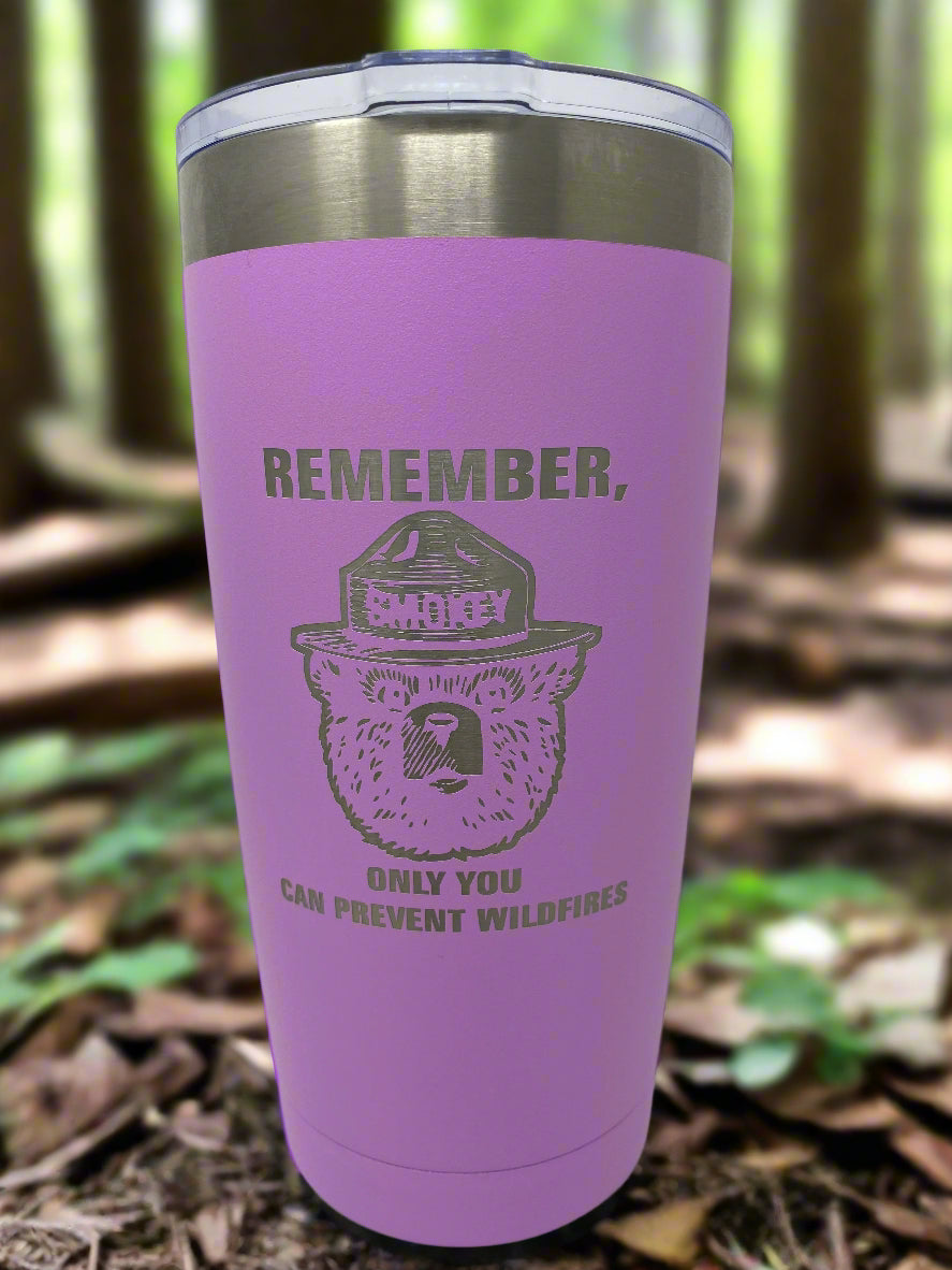 Smokey Bear™ Coffee Tumbler – 20 oz. Stainless Steel