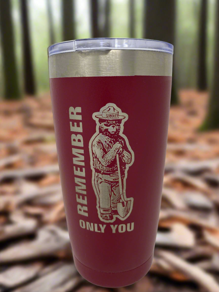 Smokey Bear™ Coffee Tumbler – 20 oz. Stainless Steel