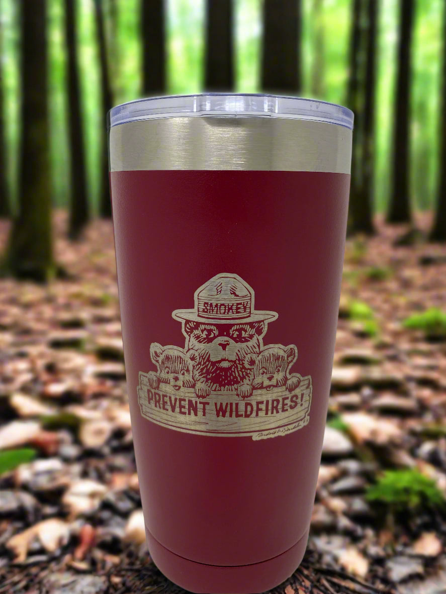 Smokey Bear™ Coffee Tumbler – 20 oz. Stainless Steel