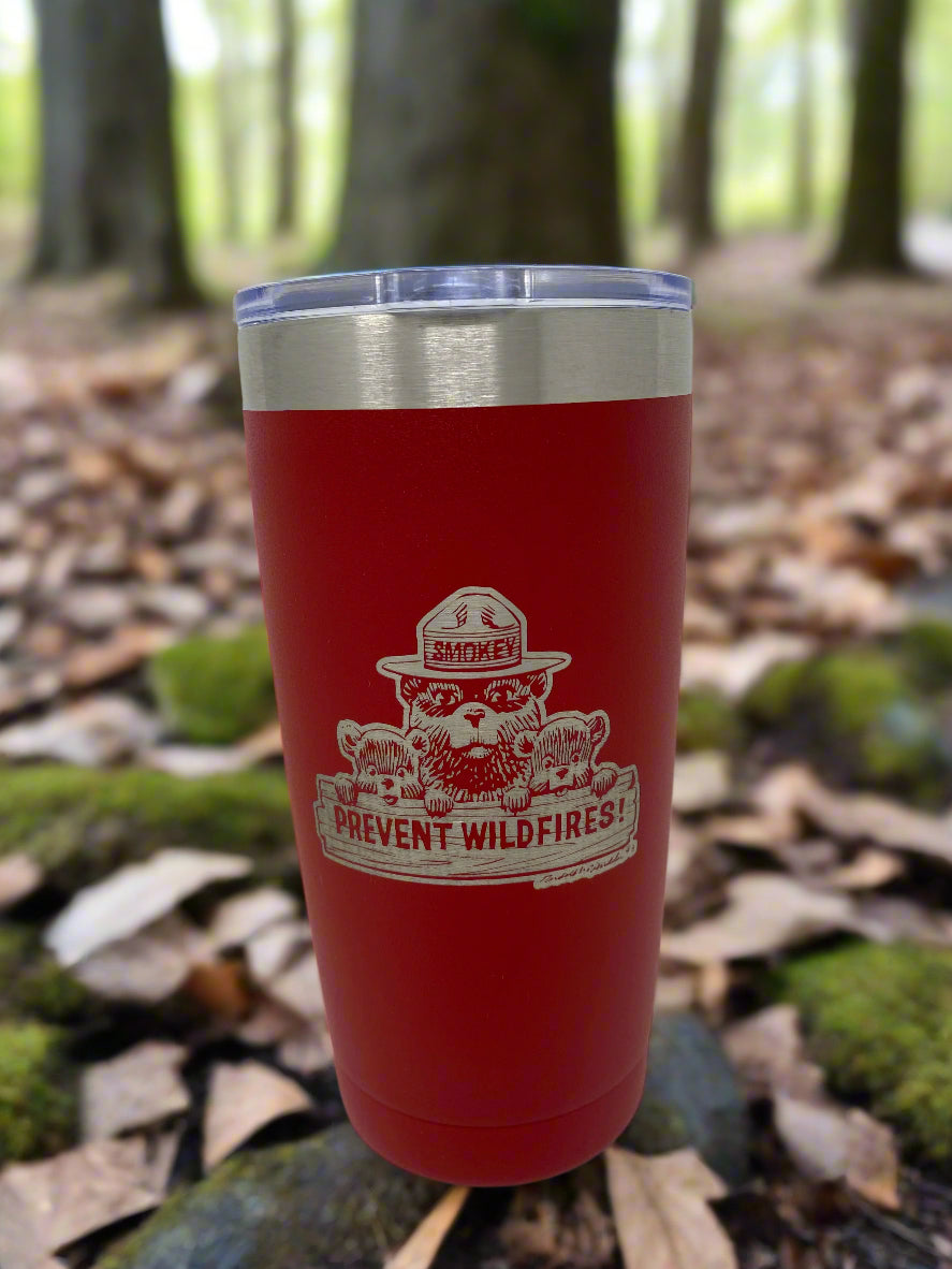 Smokey Bear™ Coffee Tumbler – 20 oz. Stainless Steel