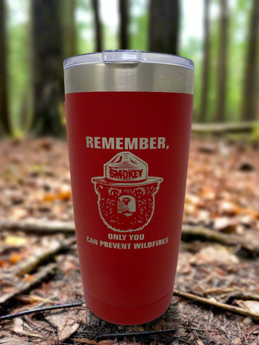 Smokey Bear™ Coffee Tumbler – 20 oz. Stainless Steel
