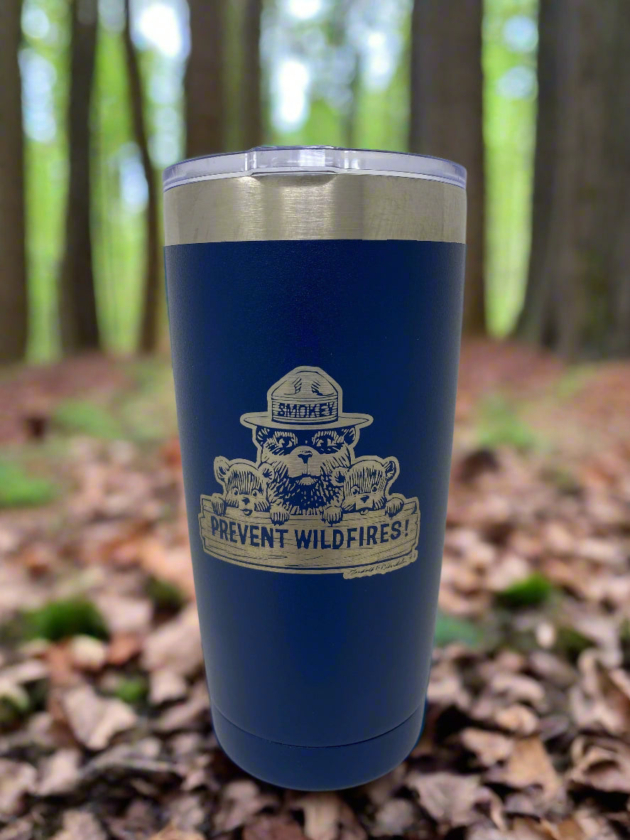Smokey Bear™ Coffee Tumbler – 20 oz. Stainless Steel