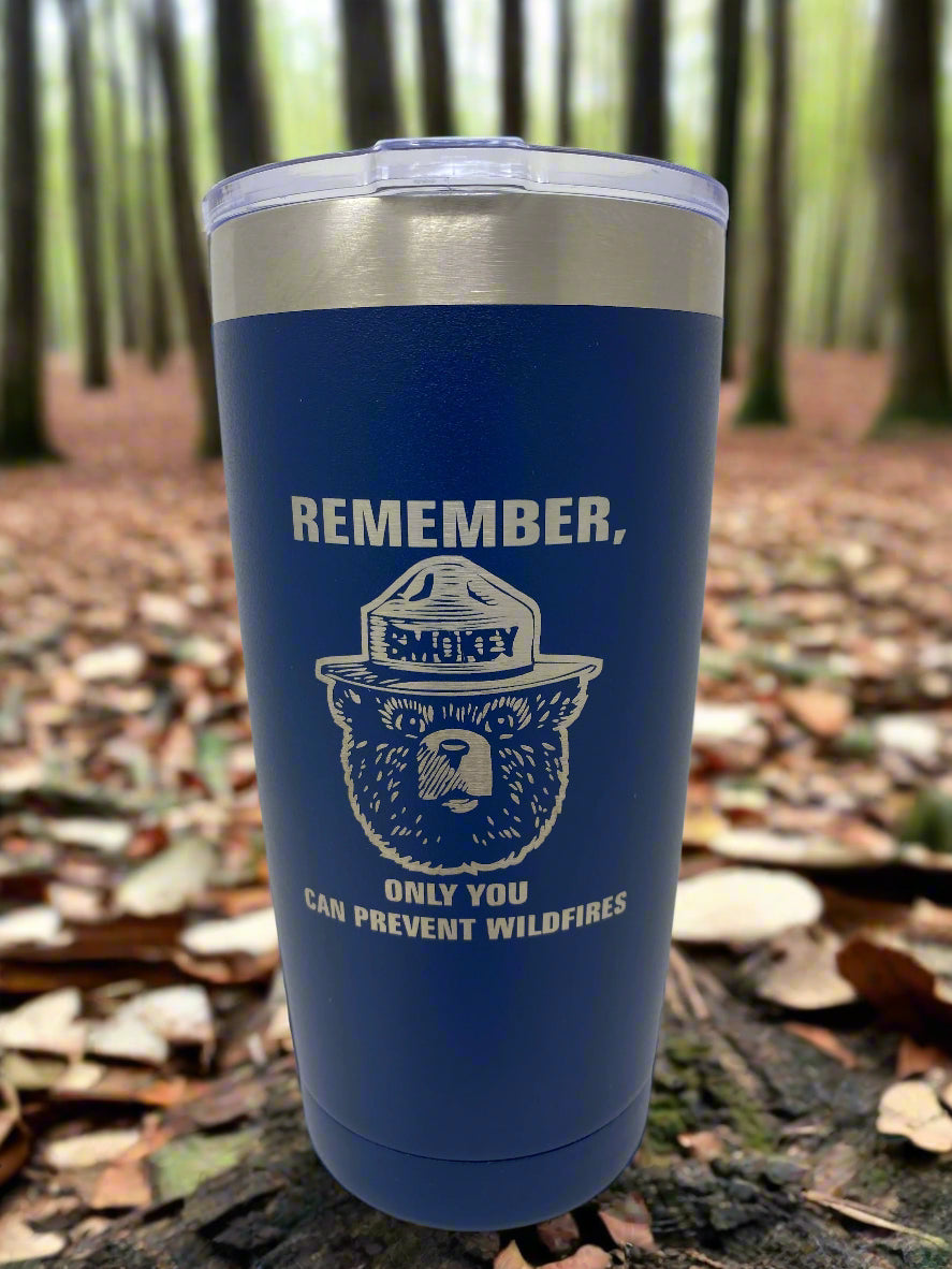 Smokey Bear™ Coffee Tumbler – 20 oz. Stainless Steel