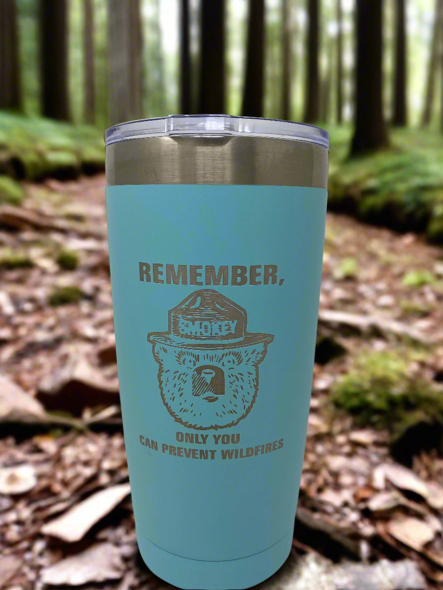 Smokey Bear™ Coffee Tumbler – 20 oz. Stainless Steel