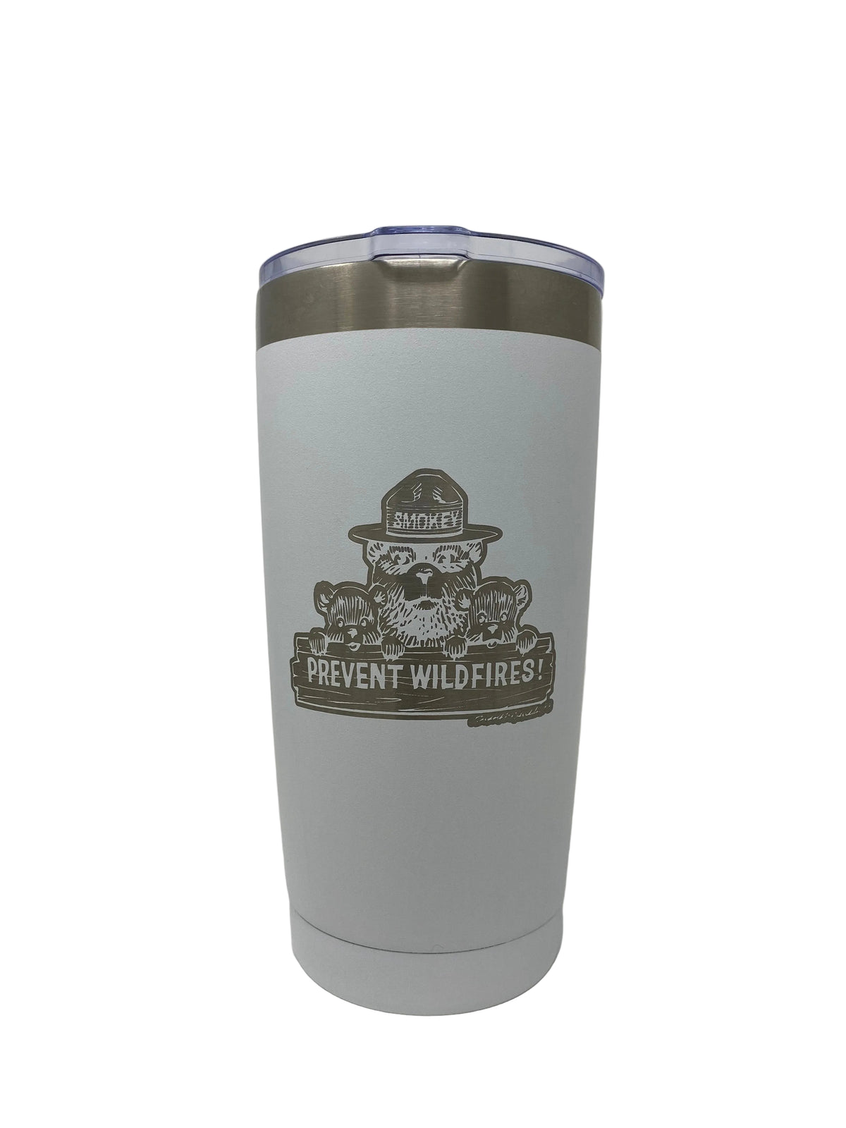 Smokey Bear Coffee Tumbler – 20 oz. Stainless Steel