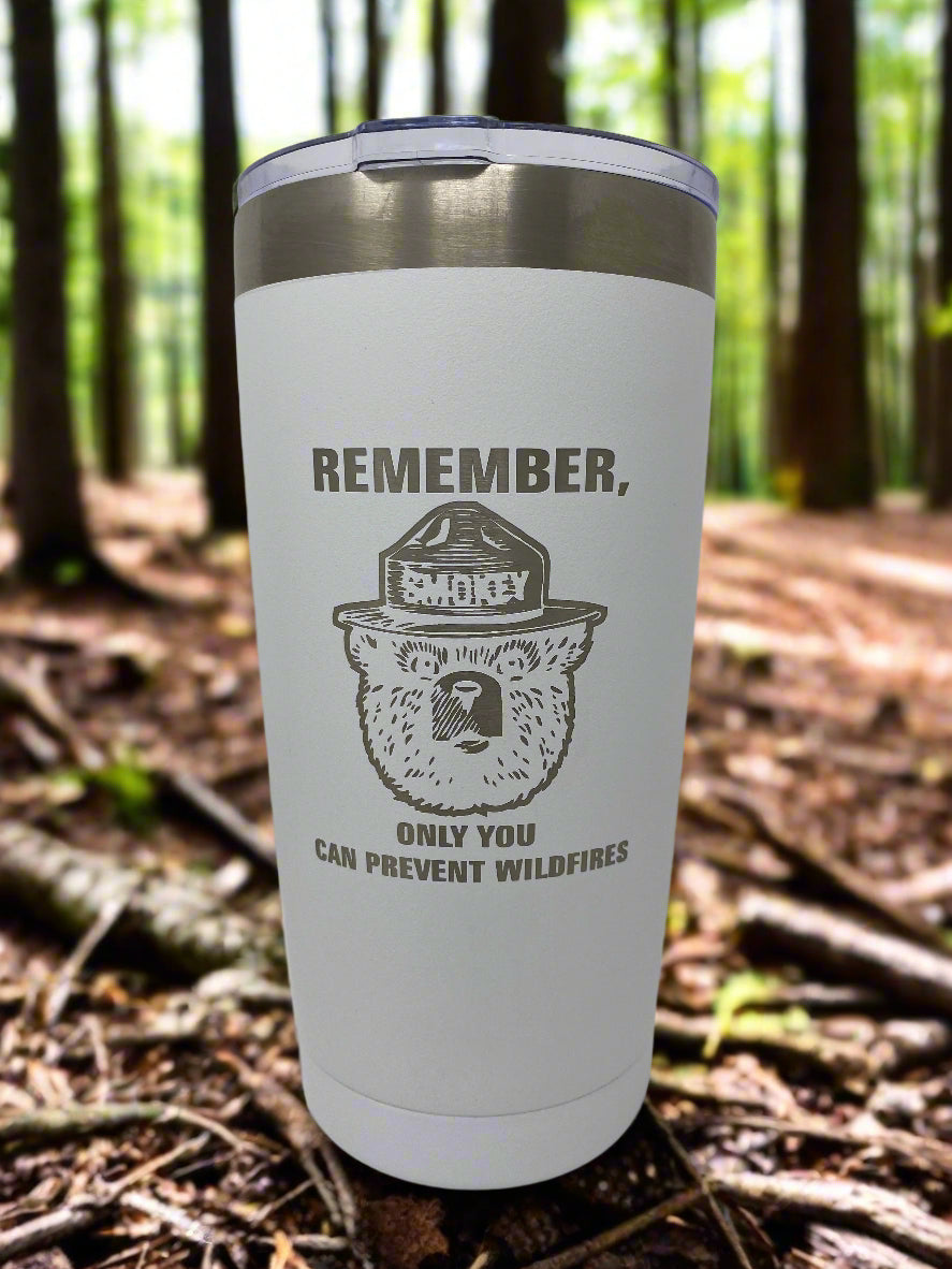 Smokey Bear™ Coffee Tumbler – 20 oz. Stainless Steel