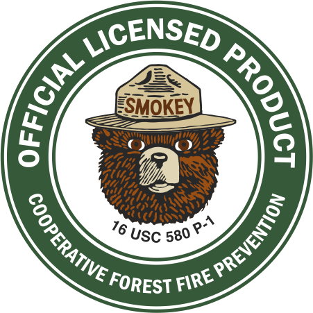 Smokey Bear™ "Match Break" Wood Button, Made in the USA