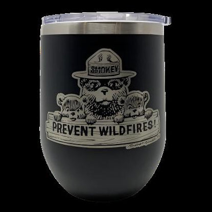 Smokey Bear Travel Wine Cup – 12 oz. Stainless Steel