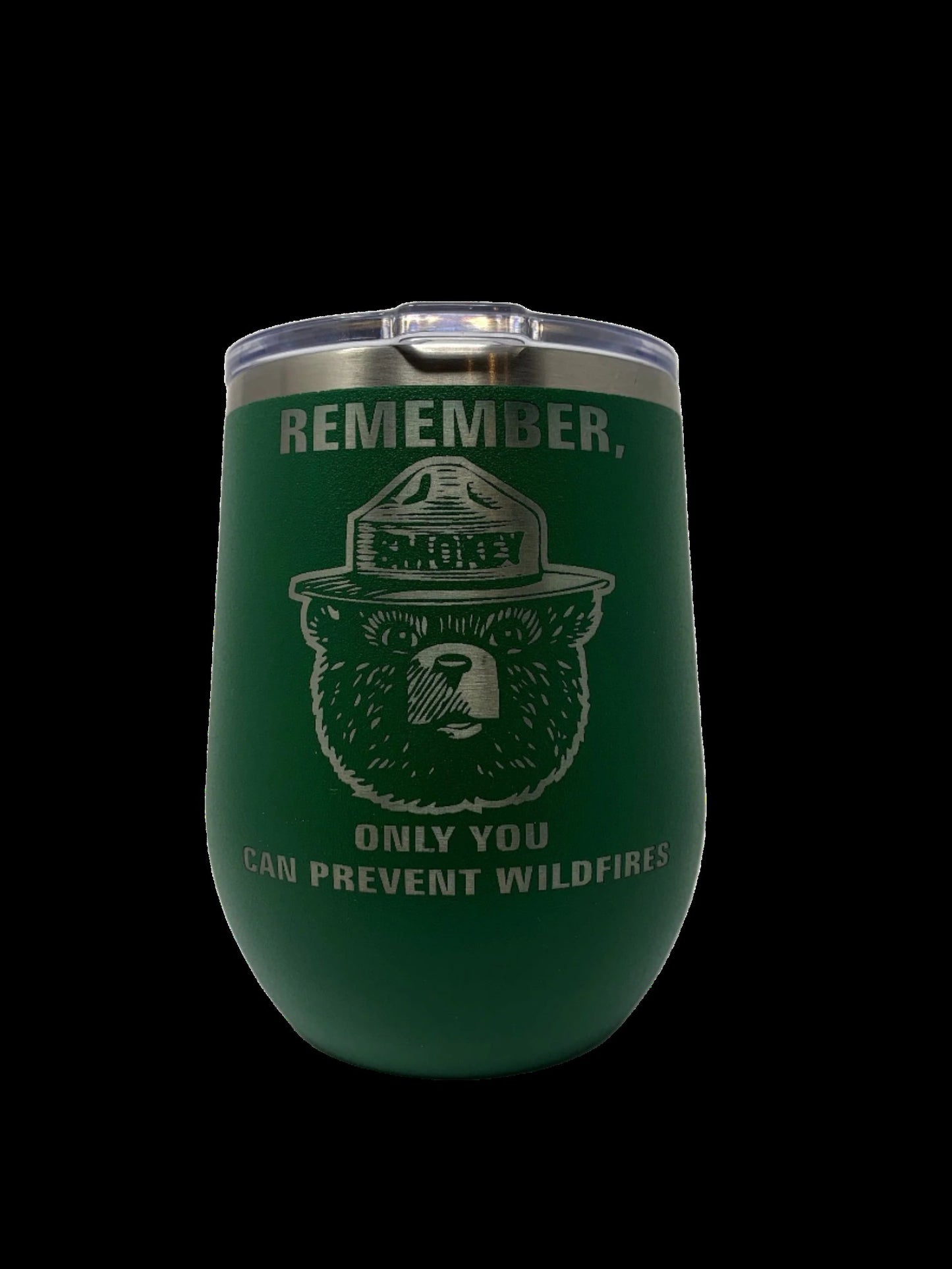 Smokey Bear Travel Wine Cup – 12 oz. Stainless Steel