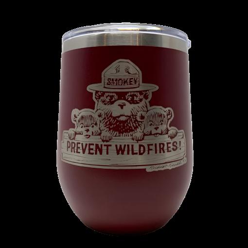 Smokey Bear Travel Wine Cup – 12 oz. Stainless Steel