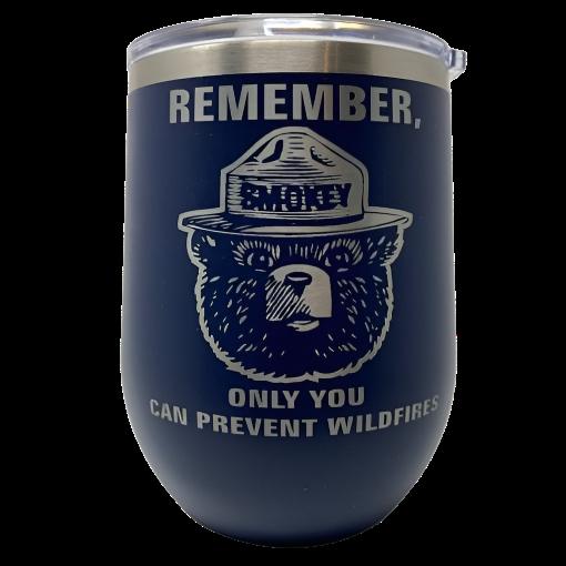 Smokey Bear Travel Wine Cup – 12 oz. Stainless Steel