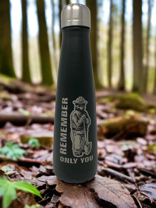 Smokey Bear Water Bottle – 16 oz. Stainless Steel