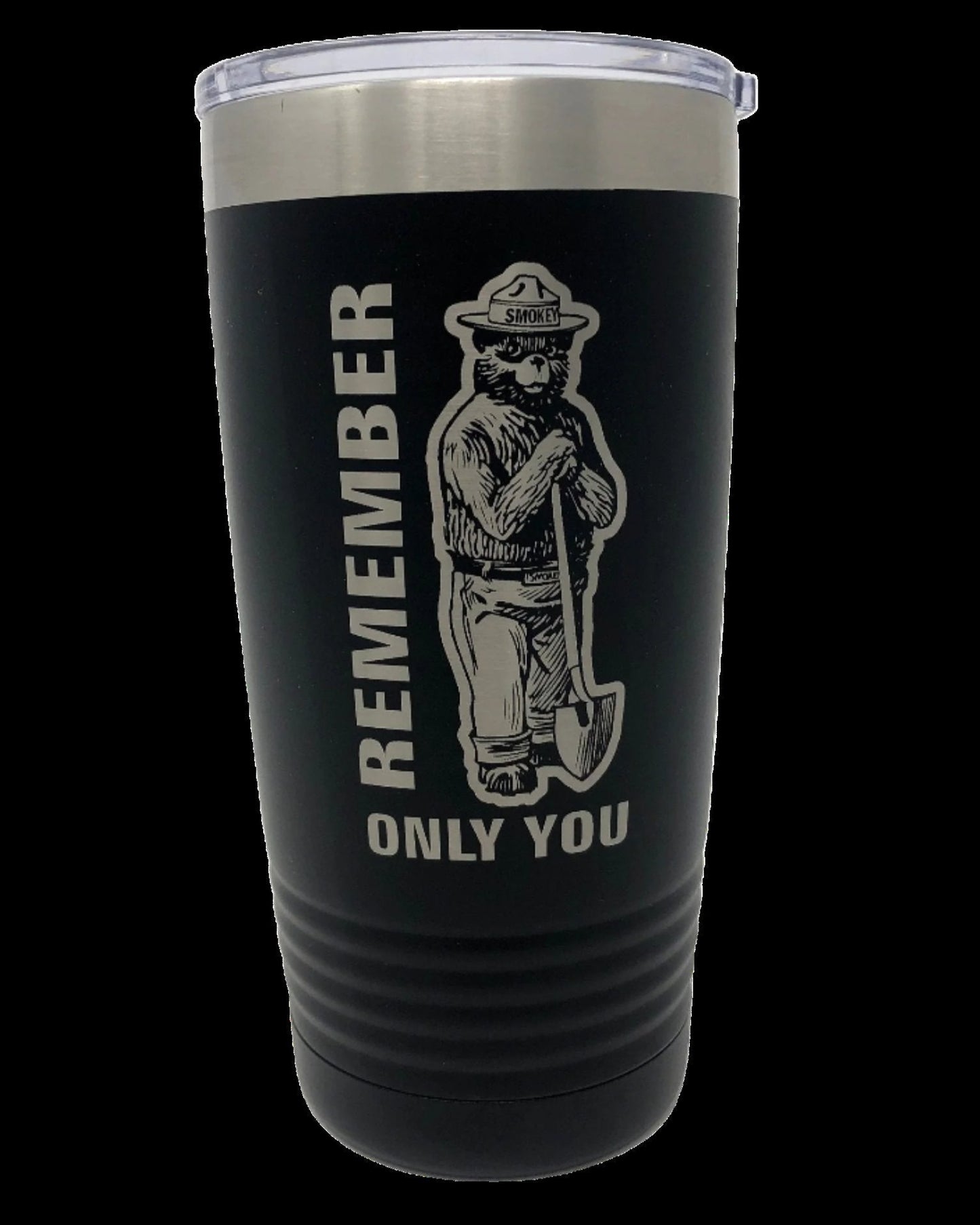 Smokey Bear Coffee Tumbler – 20 oz. Stainless Steel