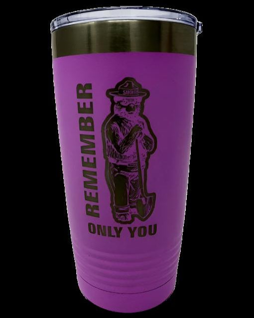 Smokey Bear Coffee Tumbler – 20 oz. Stainless Steel