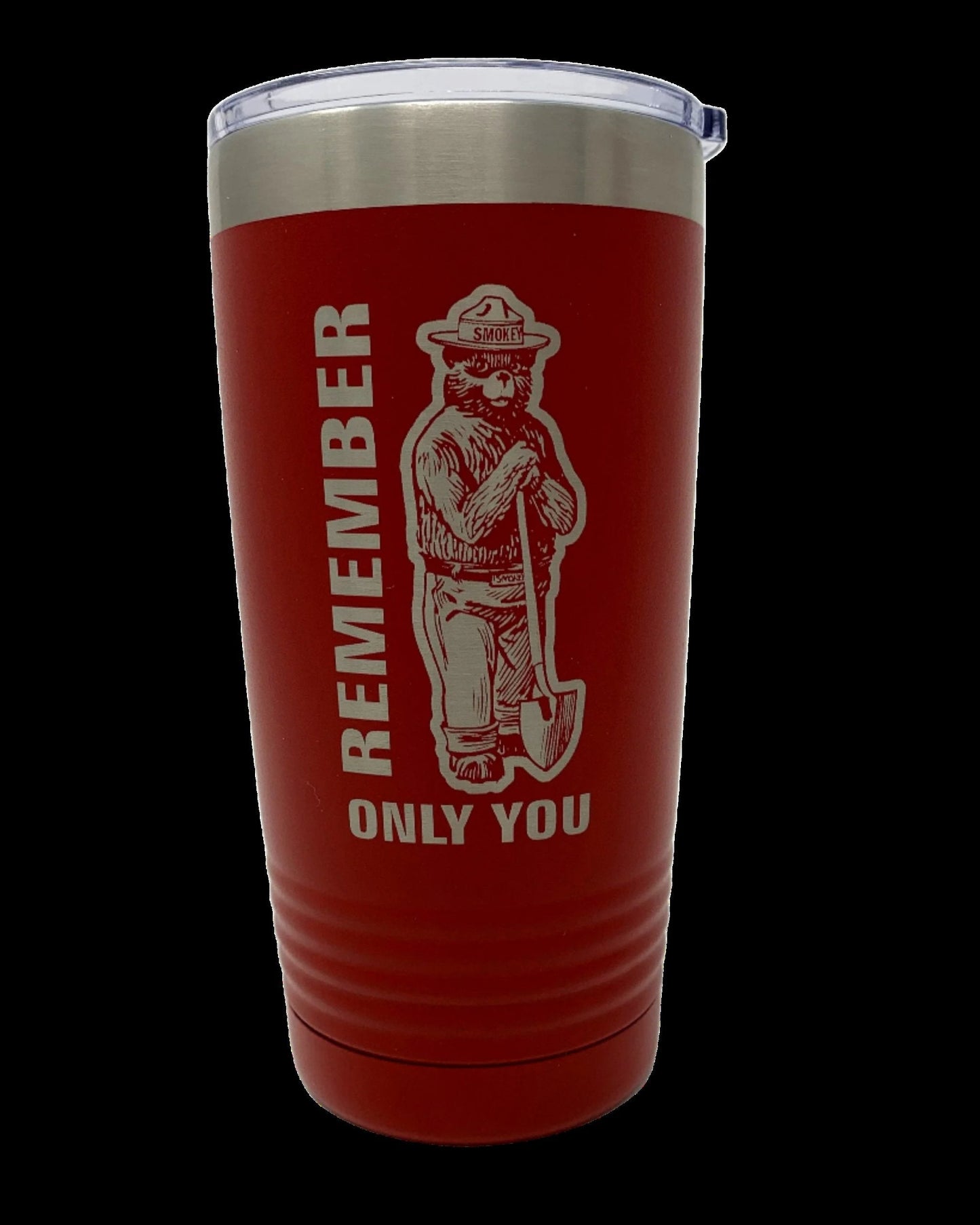 Smokey Bear Coffee Tumbler – 20 oz. Stainless Steel