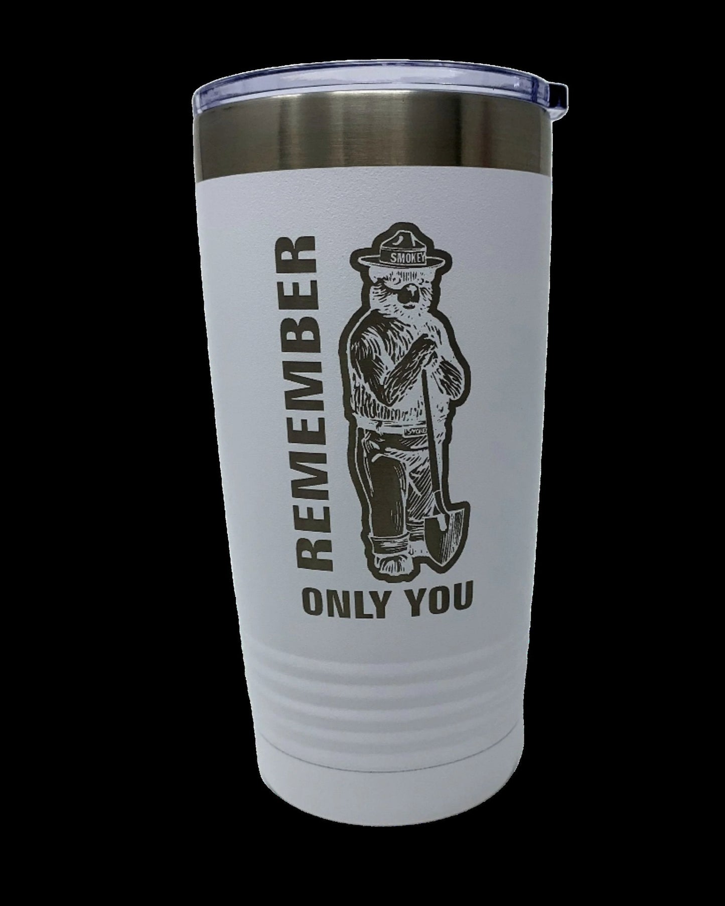 Smokey Bear Coffee Tumbler – 20 oz. Stainless Steel