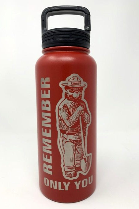 Smokey Bear Water Bottle – 32 oz. Stainless Steel