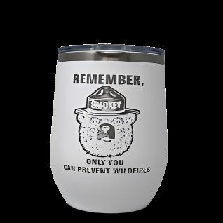 Smokey Bear Travel Wine Cup – 12 oz. Stainless Steel