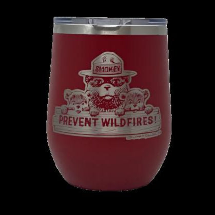 Smokey Bear Travel Wine Cup – 12 oz. Stainless Steel