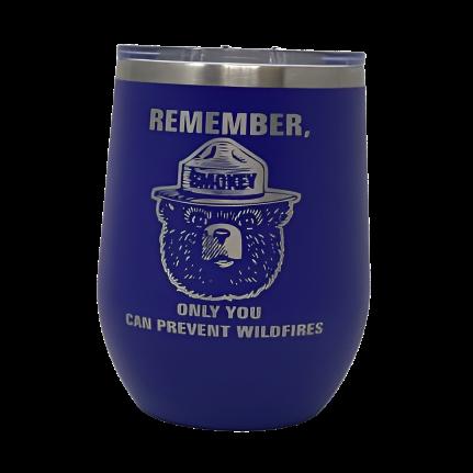 Smokey Bear Travel Wine Cup – 12 oz. Stainless Steel