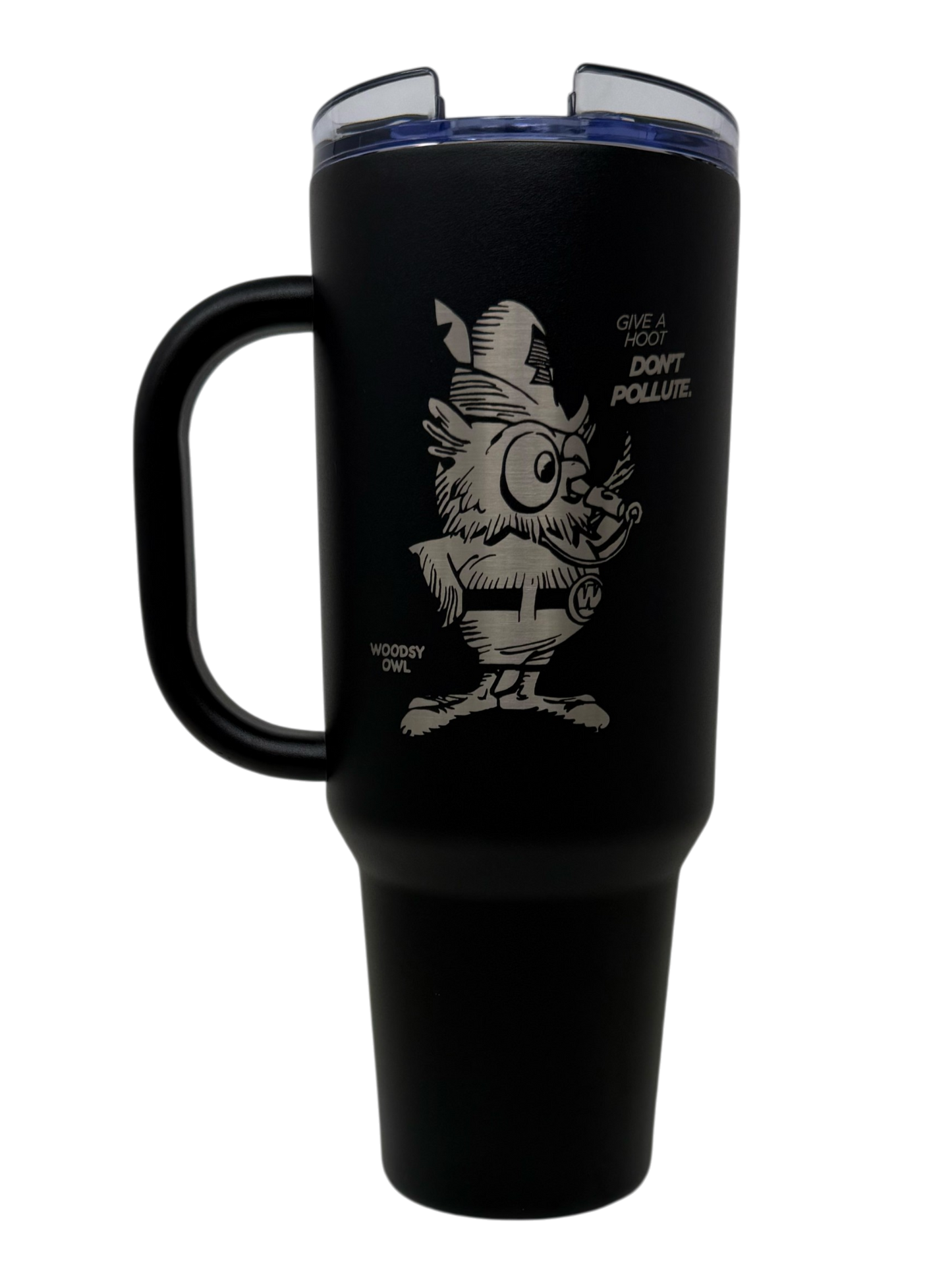 Woodsy Owl 40oz Traveler Tumbler