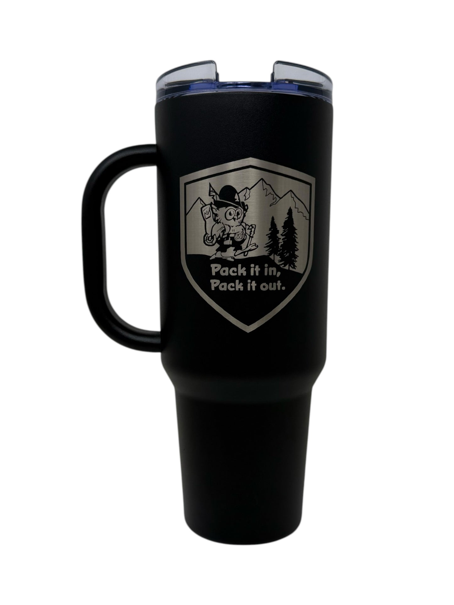 Woodsy Owl 40oz Traveler Tumbler