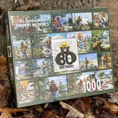 Limited Edition- Licensed Smokey Bear 80th Birthday Puzzle- Rudy Wendelin Images