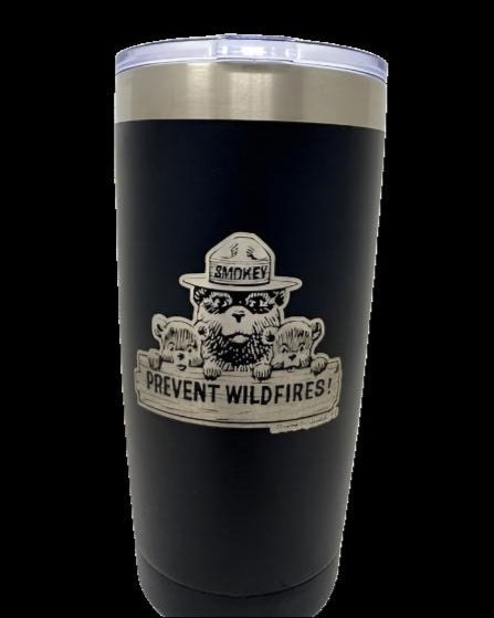 Smokey Bear Coffee Tumbler – 20 oz. Stainless Steel