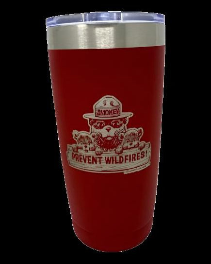 Smokey Bear Coffee Tumbler – 20 oz. Stainless Steel