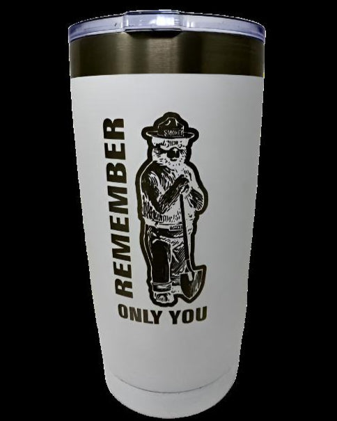 Smokey Bear Coffee Tumbler – 20 oz. Stainless Steel