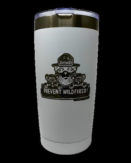 Smokey Bear Coffee Tumbler – 20 oz. Stainless Steel