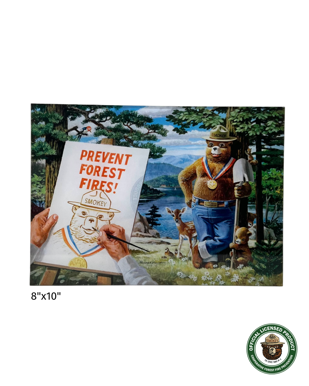 Smokey Bear USA Made Aluminum Print